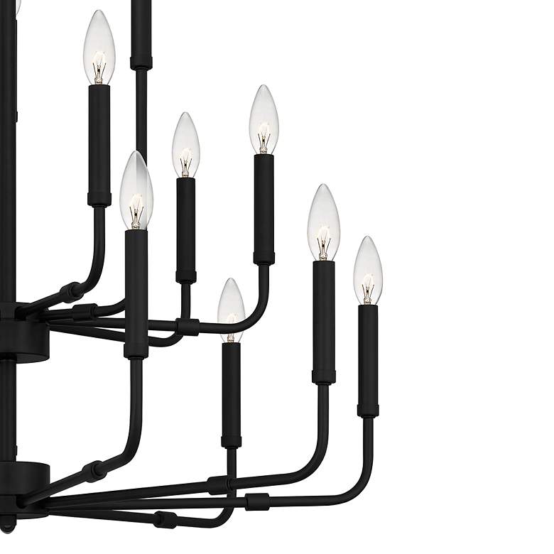 Image 7 Abner 18-Light Matte Black Chandelier more views