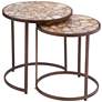 Abner 20" Tones of Agate Bunching Accent Table