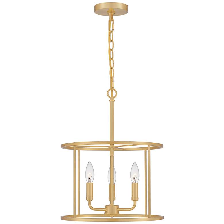 Image 2 Abner 3-Light Aged Brass Pendant
