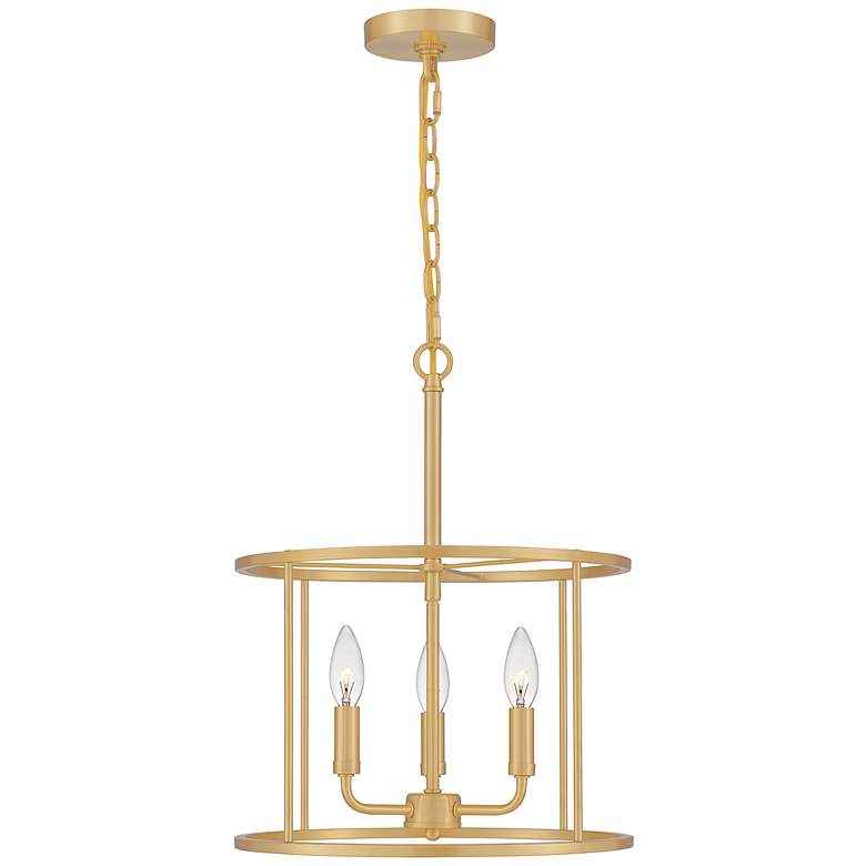 Image 1 Abner 3-Light Aged Brass Pendant