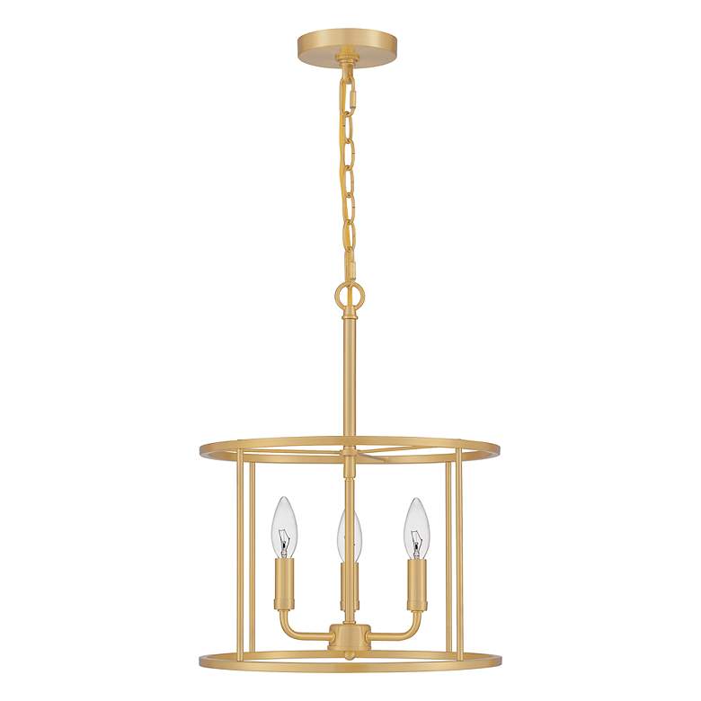 Image 3 Abner 3-Light Aged Brass Pendant more views