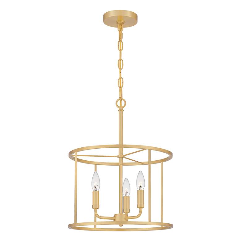 Image 5 Abner 3-Light Aged Brass Pendant more views