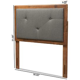 Image5 of ABNER DARK GREY TWIN SIZE HEADBOARD more views