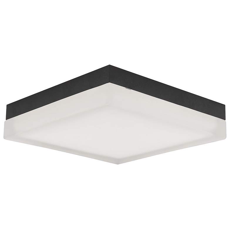 Image 1 Abra 12" Square Moulded Glass Flushmount