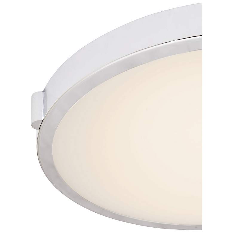 Image 1 Abra 20" Low Profile Frosted Glass Flushmount with High Output Dimmable LED