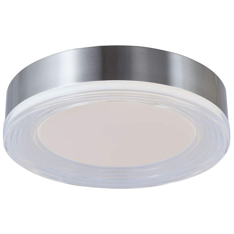 Image 1 Abra 3CCT 12" Ribbed Acrylic Low Profile Flushmount