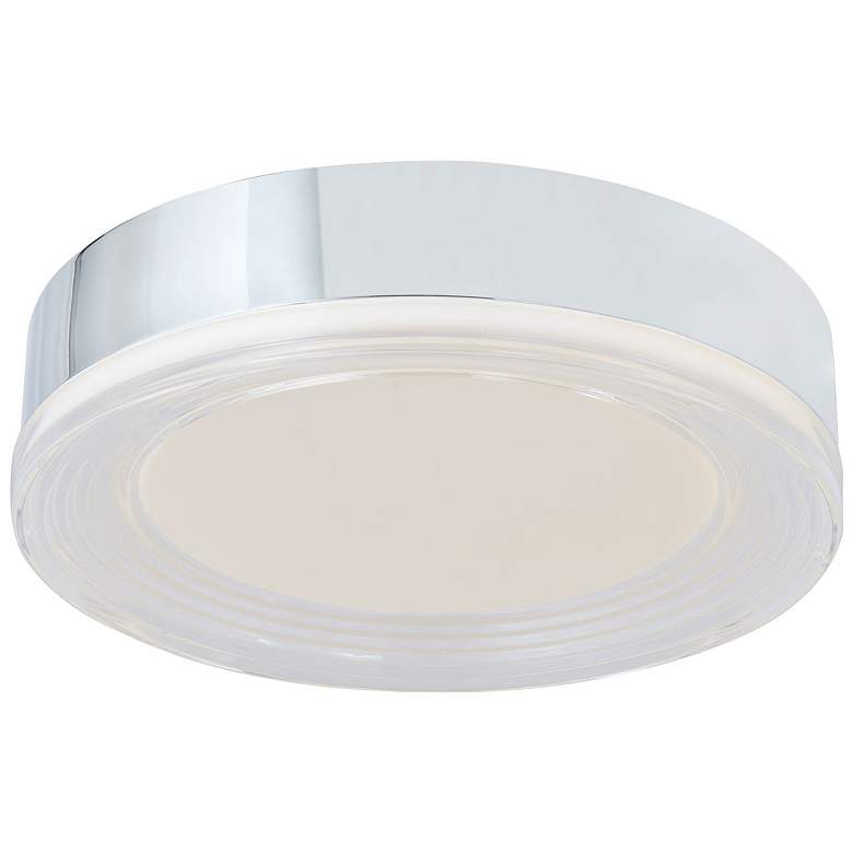 Image 1 Abra 3CCT 12" Ribbed Acrylic Low Profile Flushmount