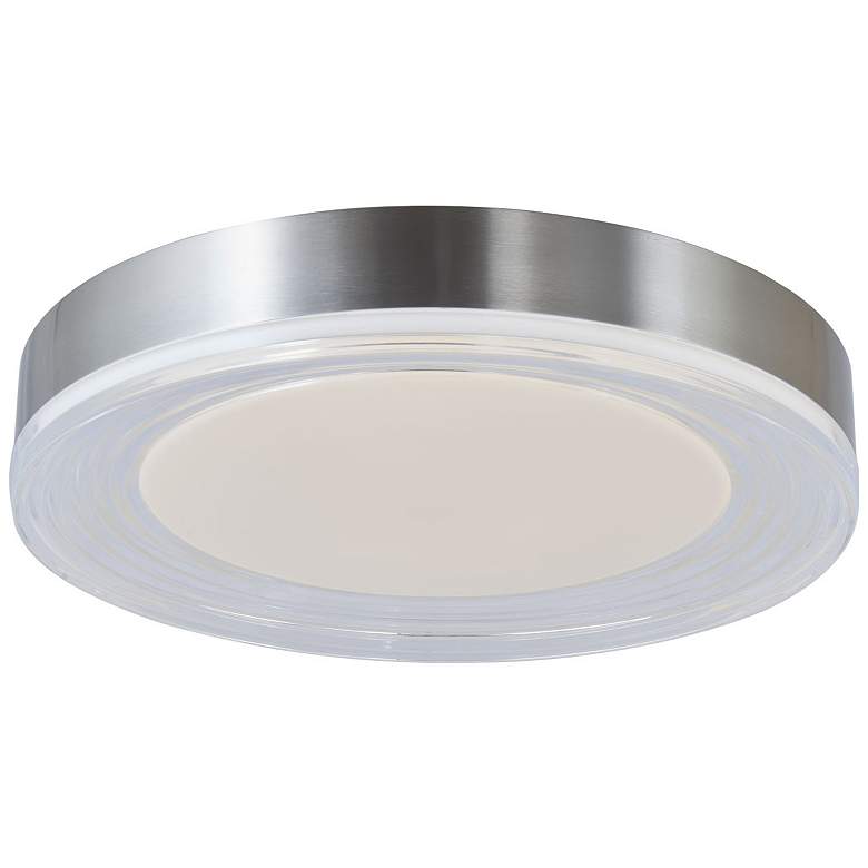 Image 1 Abra 3CCT 16" Ribbed Acrylic Low Profile Flushmount