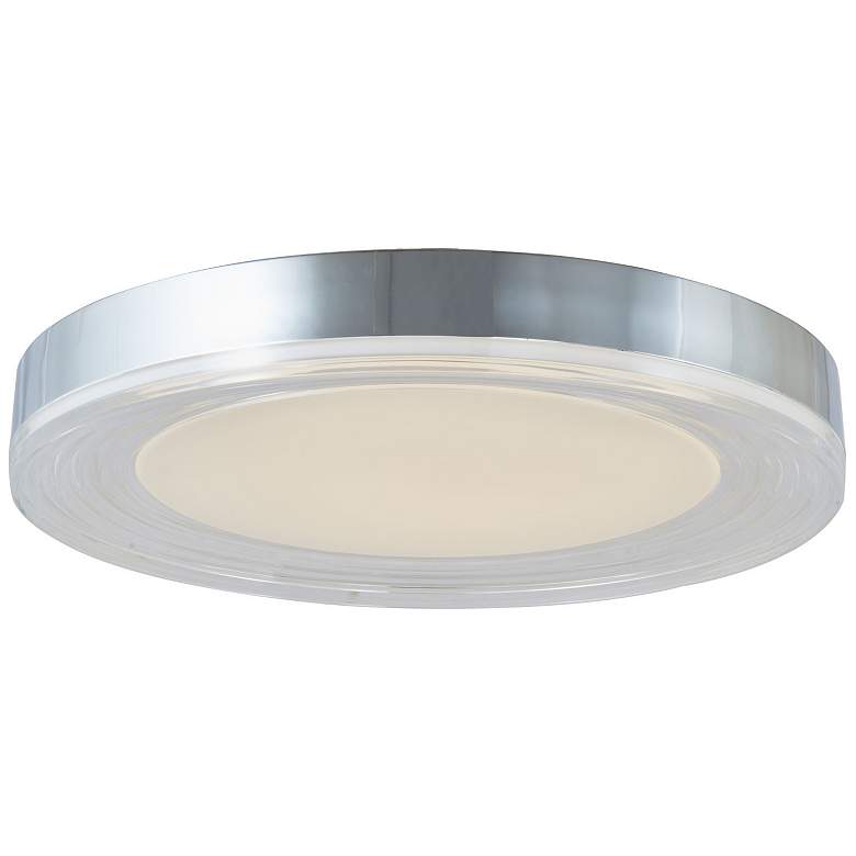 Image 1 Abra 3CCT 20" Ribbed Acrylic Low Profile Flushmount