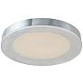 2_Abra 3CCT 20" Ribbed Acrylic Low Profile Flushmount more views