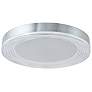 5_Abra 3CCT 20" Ribbed Acrylic Low Profile Flushmount more views