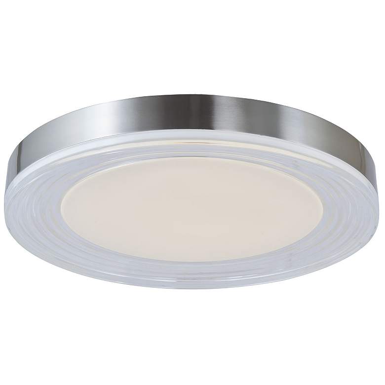 Image 2 Abra 3CCT 20" Ribbed Acrylic Low Profile Flushmount more views