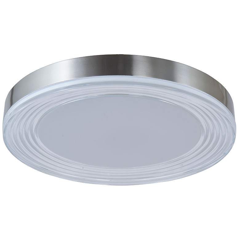 Image 3 Abra 3CCT 20" Ribbed Acrylic Low Profile Flushmount more views