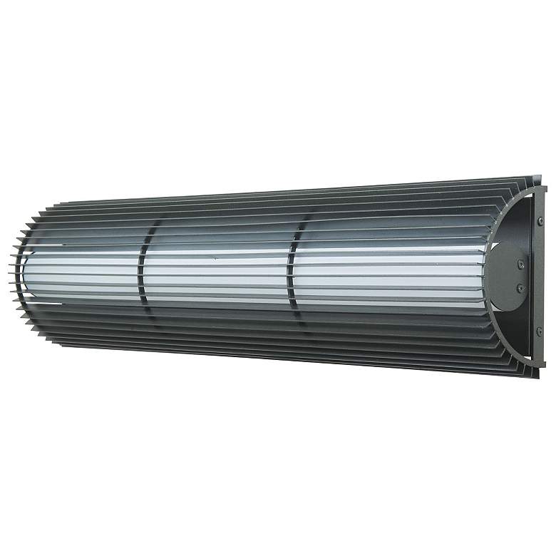 Image 2 Abra 3CCT Marine Grade Steel Ribbed Wall Fixture more views