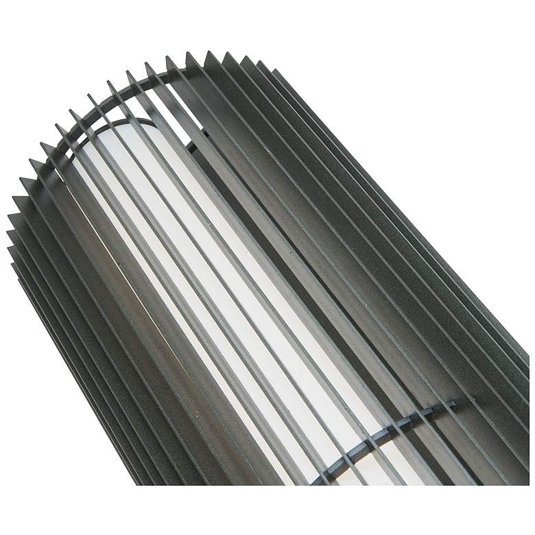 Image 5 Abra 3CCT Marine Grade Steel Ribbed Wall Fixture more views