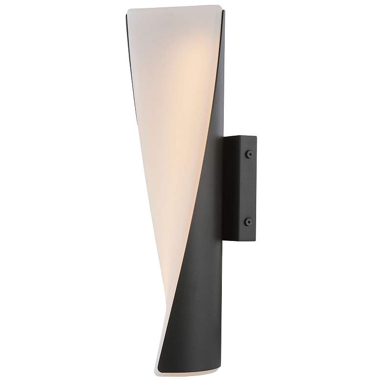 Image 1 Abra 3CCT Twirled Acrylic Wet Location Wall Fixture