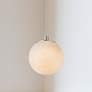 1_Abra Alabaster Stone Orb Pendant includes 120" Cord and Uni-Jack Plug