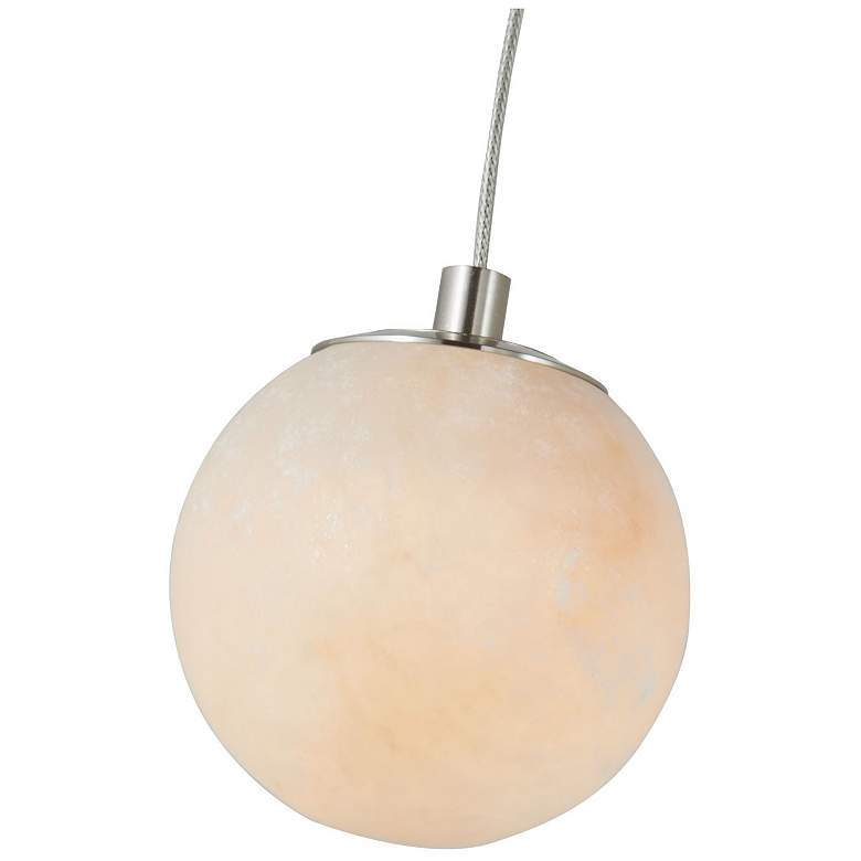 Image 3 Abra Alabaster Stone Orb Pendant includes 120" Cord and Uni-Jack Plug more views