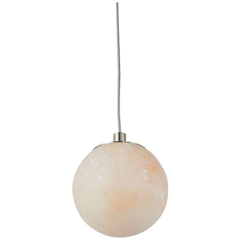 Image 4 Abra Alabaster Stone Orb Pendant includes 120" Cord and Uni-Jack Plug more views