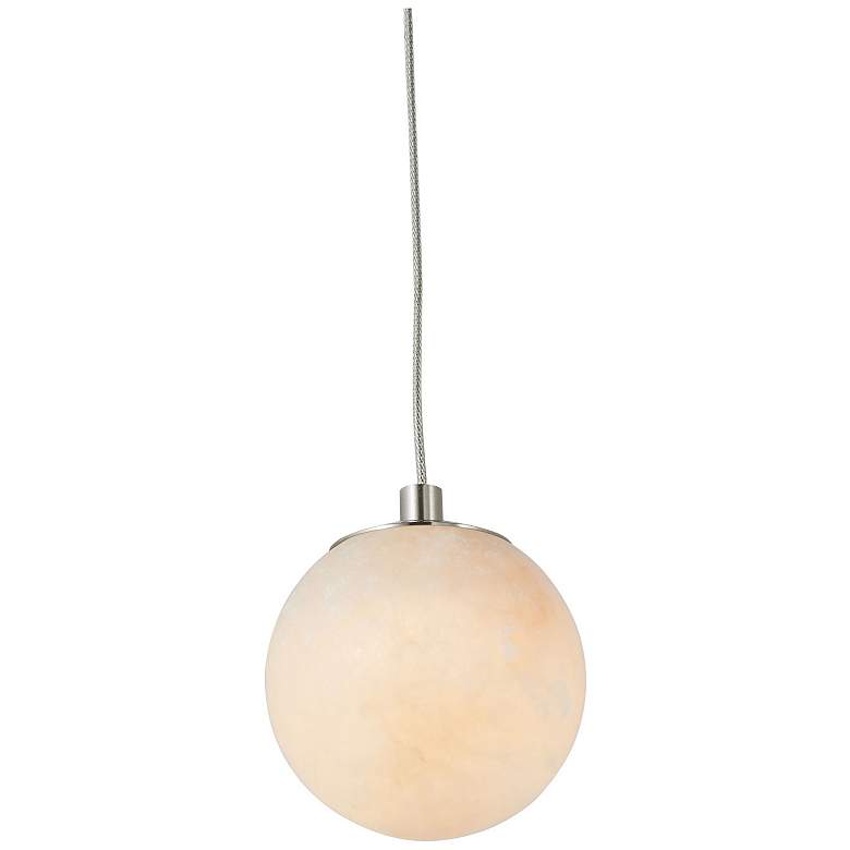 Image 5 Abra Alabaster Stone Orb Pendant includes 120" Cord and Uni-Jack Plug more views