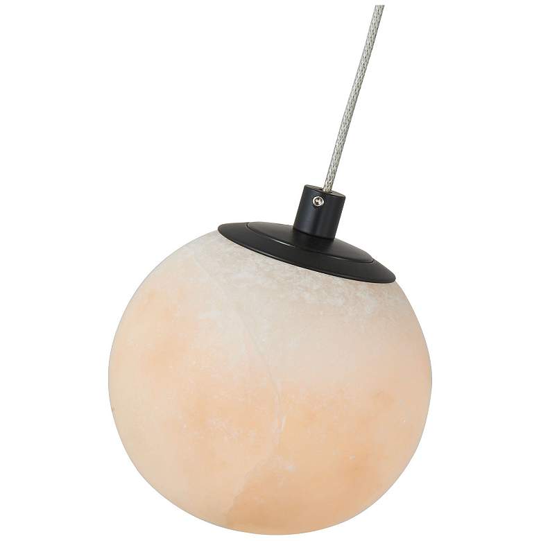 Image 2 Abra Alabaster Stone Orb Pendant includes 120" Cord and Uni-Jack Plug more views