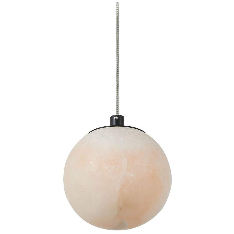 Image 3 Abra Alabaster Stone Orb Pendant includes 120" Cord and Uni-Jack Plug more views