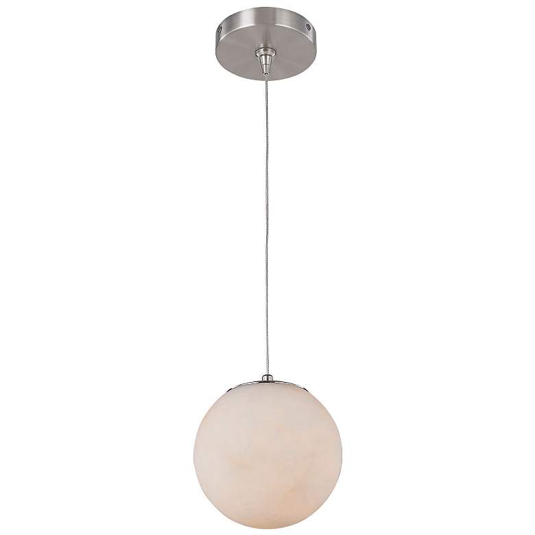 Image 3 Abra Alabaster Stone Orb Pendant includes 120" Cord and Uni-Jack Plug more views