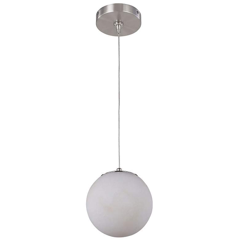 Image 4 Abra Alabaster Stone Orb Pendant includes 120" Cord and Uni-Jack Plug more views