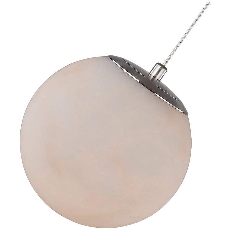 Image 5 Abra Alabaster Stone Orb Pendant includes 120" Cord and Uni-Jack Plug more views