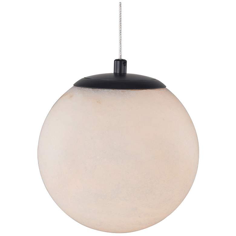 Image 5 Abra Alabaster Stone Orb Pendant includes 120" Cord and Uni-Jack Plug more views