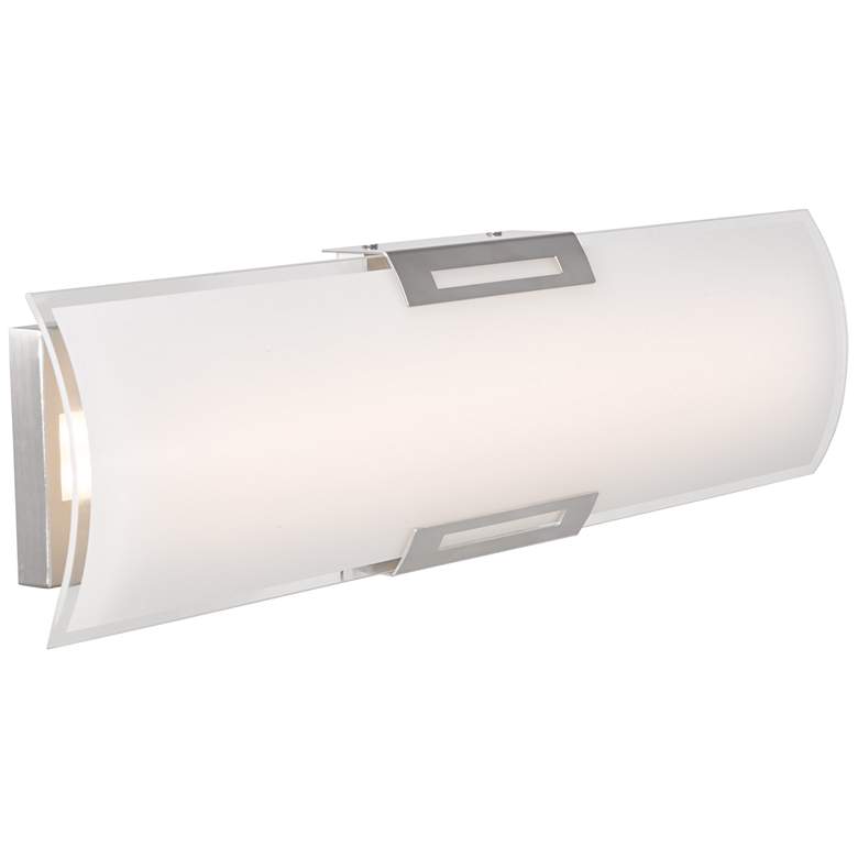 Image 1 ABRA Allure Curved Gass Panel LED Vanity Nickel