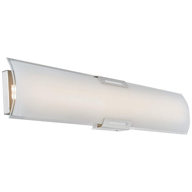 Image 1 ABRA Allure Curved Gass Panel LED Vanity Nickel