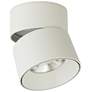 Abra Arc 10" Metal Cylinder and Frosted Glass Flushmount