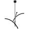 Abra Archer Tiered Bar Pendant MB-Matte Black
