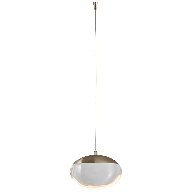 Image 1 Abra Athena Teardrop Crystal Glass Pendant Including Canopy and Driver