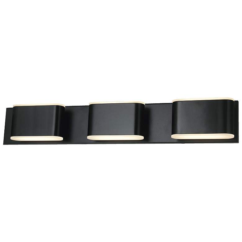 Image 1 ABRA Bianca 3 Light Vanity Fixture Black