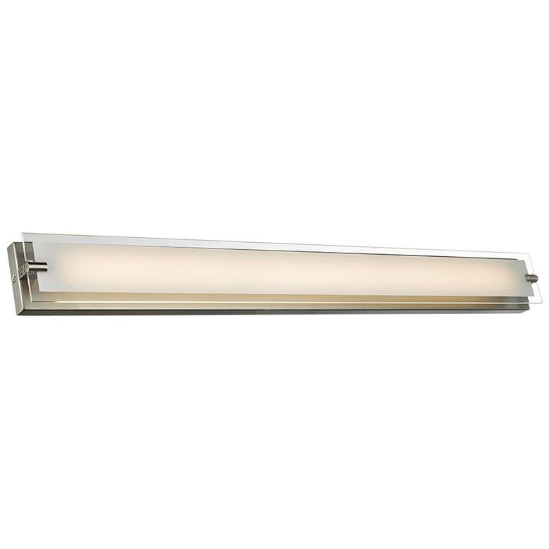 Image 2 Abra Blaze 39 1/2" Wide Brushed Nickel Modern LED Bath Light