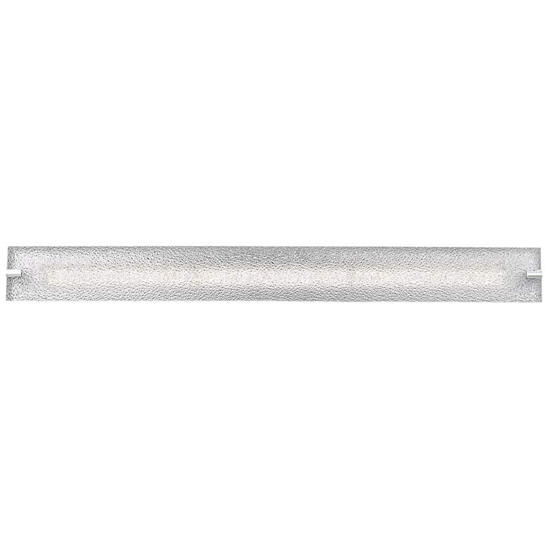Image 1 ABRA Blaze Flat Panel Water Glass LED Vanity Chrome