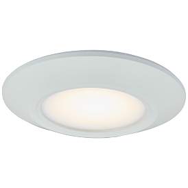 Image1 of ABRA Button Wet Location Low Profile Flushmount WH-White