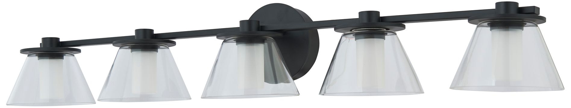 Image 3 ABRA C1 5 Light Clear Glass C1s  Diffuser   Black more views