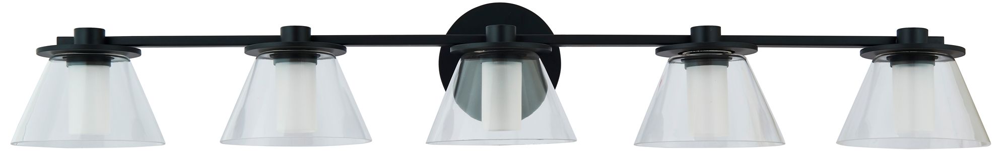 Image 5 ABRA C1 5 Light Clear Glass C1s  Diffuser   Black more views