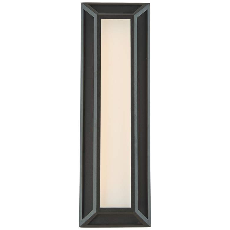 Image 1 ABRA Cell Large Wet Location Low Profile Wall Fixture Black