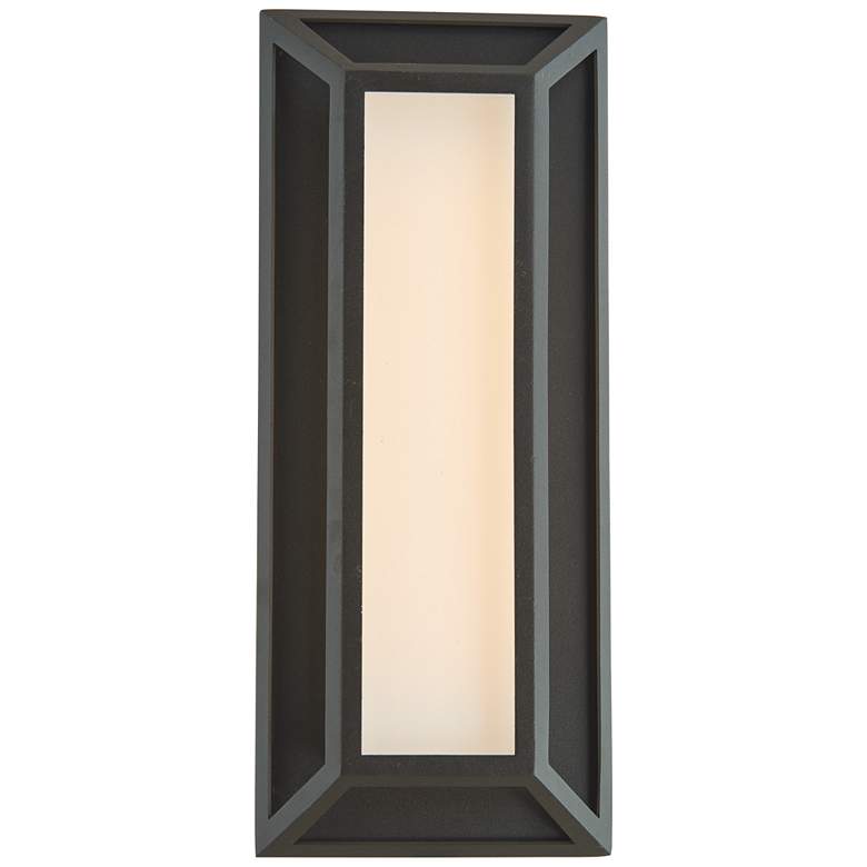 Image 1 ABRA Cell Small Wet Location Low Profile Wall Fixture Black