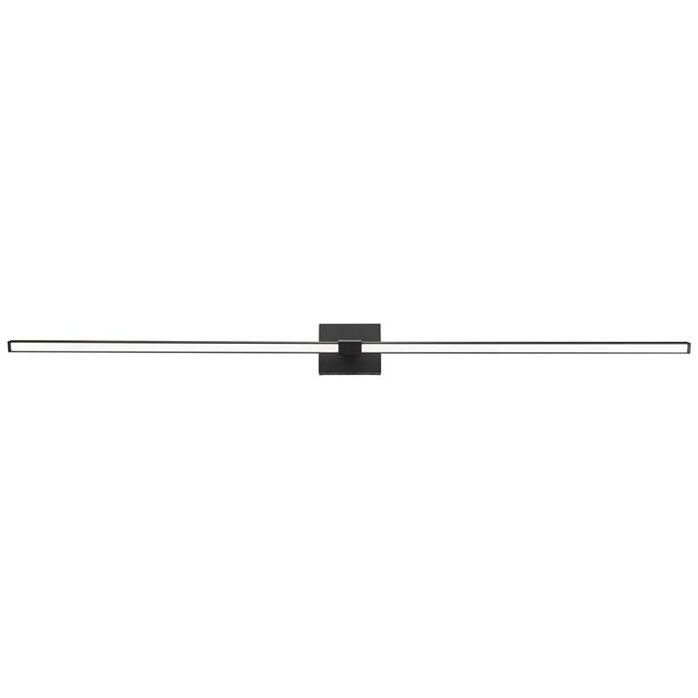Image 1 ABRA Epee 58" Pivoting Arm Vanity Bar Black