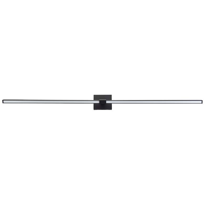 Image 2 ABRA Epee 58" Pivoting Arm Vanity Bar Black more views