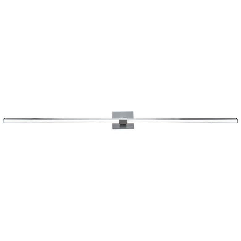 Image 1 ABRA Epee 58" Pivoting Arm Vanity Bar Nickel