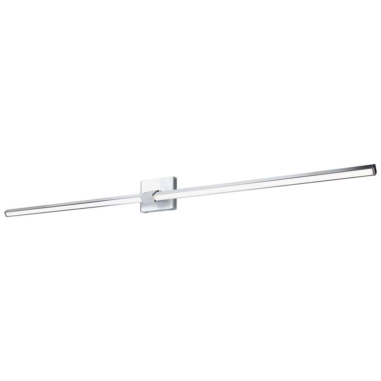 Image 3 ABRA Epee 58" Pivoting Arm Vanity Bar Nickel more views