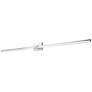 3_ABRA Epee 58" Pivoting Arm Vanity Bar Nickel more views