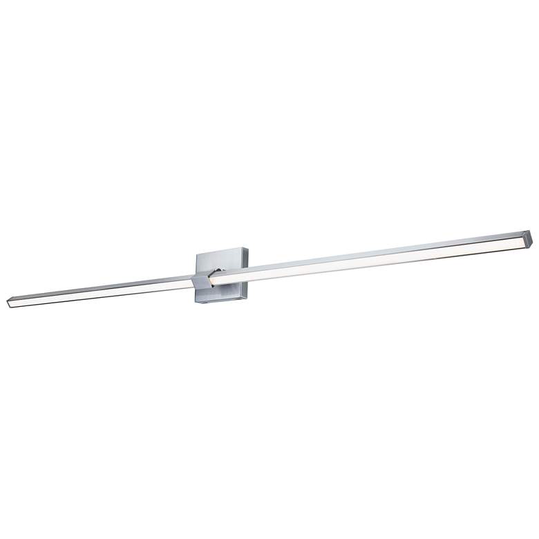 Image 4 ABRA Epee 58" Pivoting Arm Vanity Bar Nickel more views