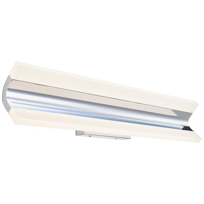 Image 1 ABRA Eros Curved Acrylic Twin Bar Vanity Chrome